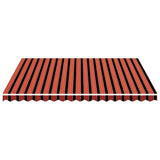 Replacement Fabric for Awning Orange and Brown 4x3.5 m 311958