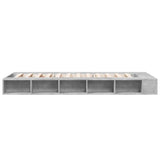 Bed Frame without Mattress Concrete Grey 100x200 cm 3280513