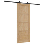 Sliding Door Manual ORKDAL Natural and black 78 x 202 cm 3333470