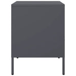 ZNTS Bedside Cabinets 2 pcs Anthracite 36x39x50.5 cm Steel 843059