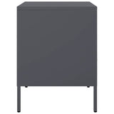 ZNTS Bedside Cabinets 2 pcs Anthracite 36x39x50.5 cm Steel 843059