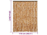 Fly Curtain Ochre and White 118x220 cm Chenille 4004891