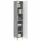 Cabinet Set 2 pcs Grey Sonoma Engineered Wood 3416715