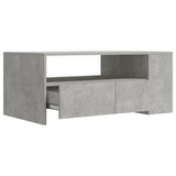 Coffee Table Concrete Grey 102x55x42 cm Engineered Wood 810921