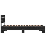 Bed Frame without Mattress Black 75x190 cm Small Single 845747