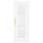 Highboard White 34.5x34x180 cm Engineered Wood 3199481