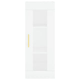 Highboard White 34.5x34x180 cm Engineered Wood 3199481