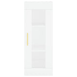 Highboard White 34.5x34x180 cm Engineered Wood 3199353