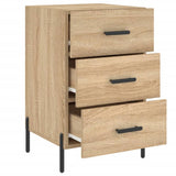 Bedside Cabinet Sonoma Oak 40x40x66 cm Engineered Wood 827671