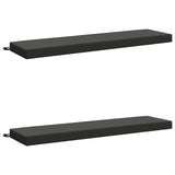 2-Piece Bench Cushions SOEST 2 pcs 100% Polyester Anthracite 949859