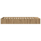 Bed Frame with Storage Artisian Oak 80 x 200 cm Engineered Wood 3429564