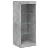 Sideboards with LED Lights 3 pcs Concrete Grey Engineered Wood 3209124