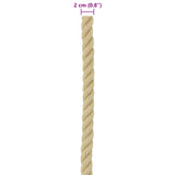 Boat Rope 25 m 2 Natural PP 42029695