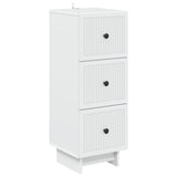 Drawer Cabinet White 33 x 34.5 x 90 cm Engineered Wood 893925
