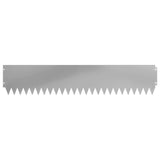Lawn Edging 30 pcs 103 x 20 cm Steel Silver 8008486