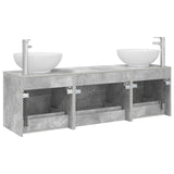 Bathroom Furniture Set 3 pcs Concrete Grey 49.5 x 44.5 x 65 cm 3405894