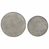 Coffee Table 2 pcs Silver Engineered Wood 373638