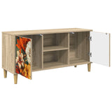 TV Cabinet GENNEP 102 x 33 x 50 cm Sonoma Engineered Wood 8007035
