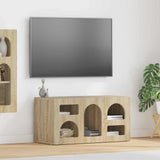 TV Cabinet Sonoma Oak 80 x 35 x 40 cm Engineered Wood 891276