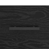 Sideboard Black Oak 34.5 x 34 x 90 cm Engineered Wood and Iron 881587