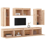 TV Cabinets 5 pcs Solid Wood Pine 3100244