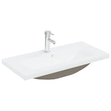 Bathroom Sink Cabinet with Built-in Basin and Faucet Sonoma Oak 3325015