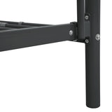 Bunk Bed Frame without Mattress Black Metal 140x200 cm/90x200 cm 287905