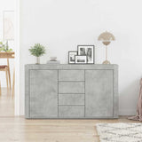 Sideboard Concrete Grey 120 x 36 x 69 cm Engineered Wood 3333859
