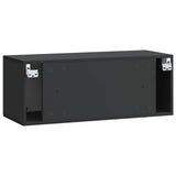 Wall-Mounted TV Cabinet Black 78.5 x 31 x 30 cm Engineered Wood 898036