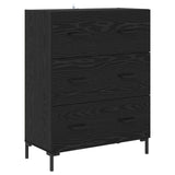 Highboard Black Oak 69.5 x 34 x 180 cm Engineered Wood 3416166