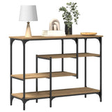 Console Table with Shelf Artisan oak 100 x 35 x 75 cm 863560