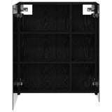 Bathroom Mirror Cabinet Black Oak 60 x 14.5 x 70 cm 889056