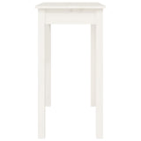 Console Table White 80x40x75 cm Solid Wood Pine 814245