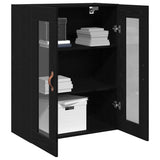 Wall Cabinet Black Oak 69.5 x 34 x 90 cm Engineered Wood 862161