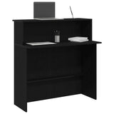 Reception Desk Black 100x50x103.5 cm Engineered Wood 859025