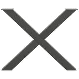 Dining Table Legs X-Shaped 3 pcs Anthracite 90x cm Steel 4012998