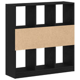 Book Cabinet Black Oak 97.5x29.5x100 cm Engineered Wood 862403