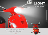 Kids Ride On Motorcycle, 6V, W/LED Lights-Red T3398P348151