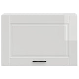 Kitchen Wall Cabinet Porto High Gloss White Engineered Wood 854079