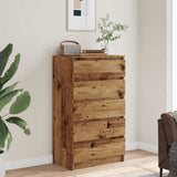 Drawer Cabinet Old Wood 60x36x103 cm Engineered Wood 855996