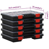 Assortment Boxes 10 pcs 34.5x25x5 cm Polypropylene 3106443