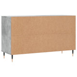 Shoe Cabinet Concrete Grey 102x36x60 cm Engineered Wood 831408