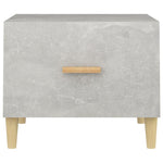 Coffee Tables 2 pcs Concrete Grey 50x50x40 cm Engineered Wood 812717