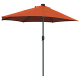 Garden Parasol Terracotta 294 x 150 x 223 cm 42003264