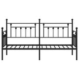 Daybed Frame Black 80 x 200 cm Steel 42002657