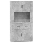 Highboard Concrete Grey Engineered Wood 3185371
