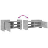 TV Cabinet Concrete Grey 80x35x40 cm Engineered Wood 848370