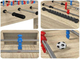 Foosball Table Sonoma Oak 125 x 60.5 x 80 cm Engineered Wood 858886