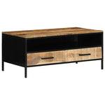 Coffee Table with Drawer Brown 90 x 50 x 40 cm Solid Mango wood 4019636