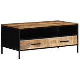 Coffee Table with Drawer Brown 90 x 50 x 40 cm Solid Mango wood 4019636